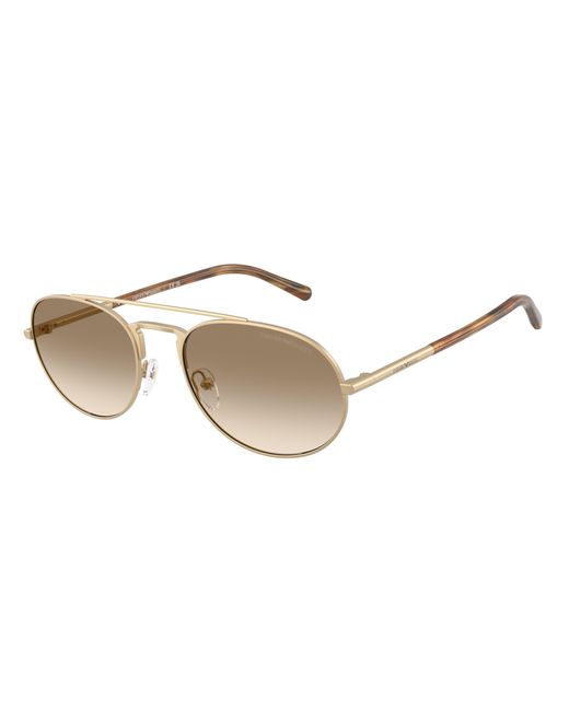 Emporio Armani Black Ea2171 300213 Sunglasses Metal Pilot Normal Shaded for men
