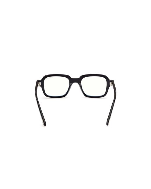 Tom Ford Black Ft6123-B 001 Optical Frames Acetate Geometric Normal for men