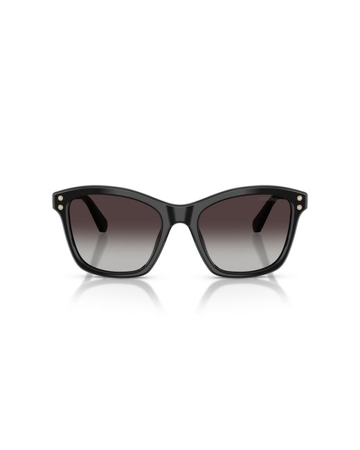 Swarovski Black Sk6063 10018G Sunglasses Acetate Squared Normal Nuanced