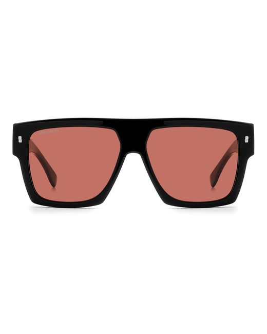 DSquared² Black Icon 0030/S Oit/U1 Sunglasses Acetate Squared Normal for men