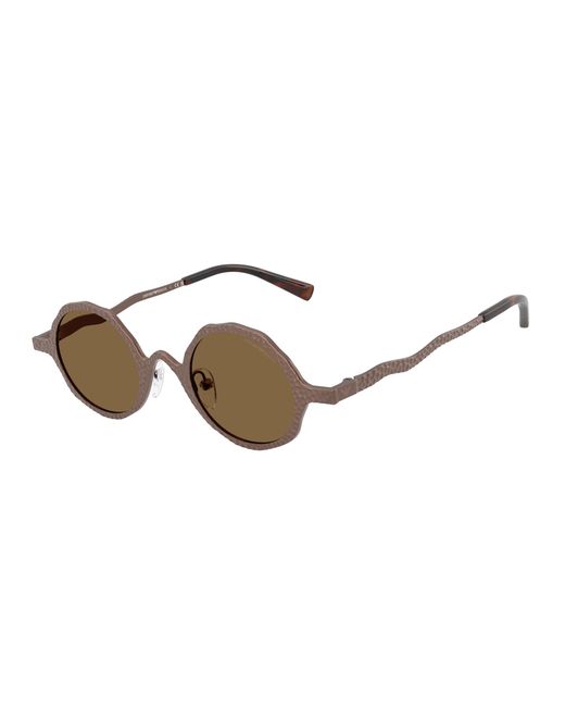Emporio Armani Black Ea2166 300473 Sunglasses Metal Round Normal for men