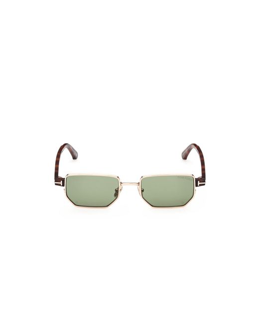 Tom Ford Black Ft1360 Liam-02 28N Sunglasses Metal Squared Normal for men