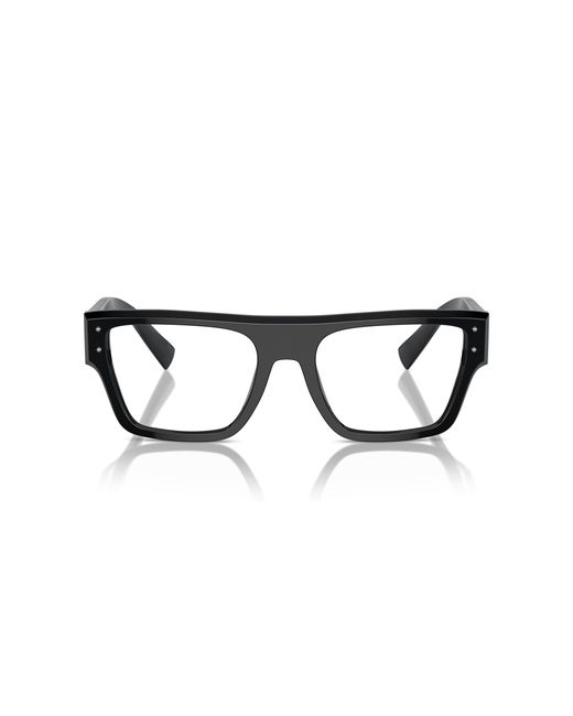 Dolce & Gabbana Black Dg3384 501 Optical Frames Acetate Transparent Squared Normal for men
