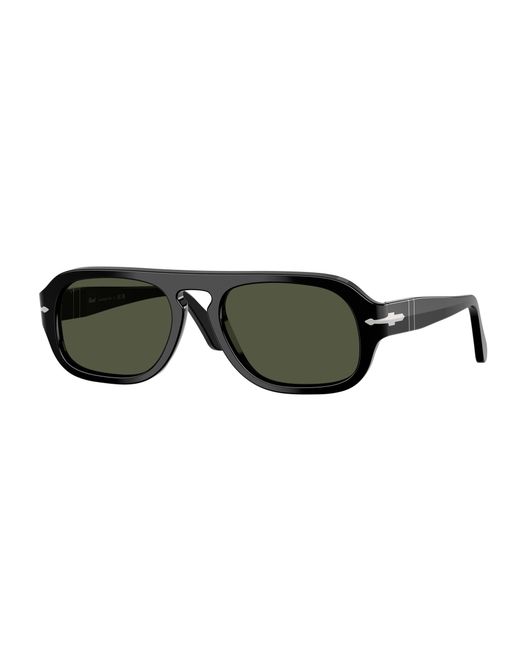 Persol Black Po3369S 95/31 Sunglasses Acetate Pilot Normal