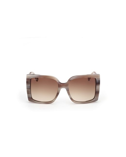 Max Mara Black Mm0131 Hinge 20F Sunglasses Acetate Squared Normal