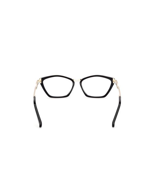 Max Mara Black Mm5152 001 Optical Frames Acetate Round Normal