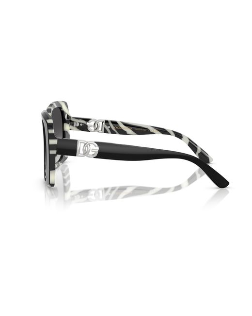 Dolce & Gabbana Black Dg4475 33728G Sunglasses Acetate Squared Normal Shaded