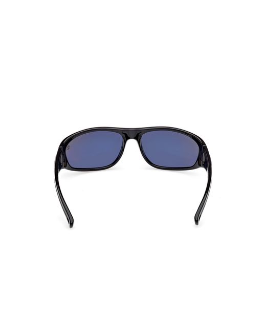 Timberland Black Tb00033 01D Sunglasses Injected Smoke Squared Polarized for men