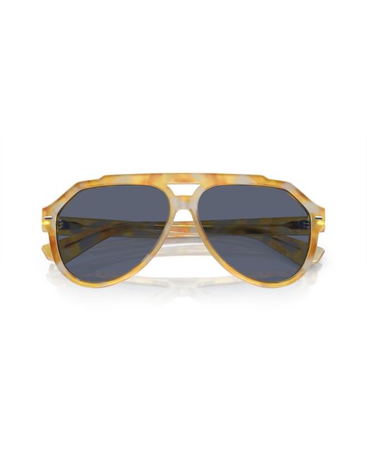 Dolce & Gabbana Black Dg4452 34222V Sunglasses Acetate Pilot Polarized for men