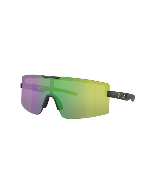 FERRARI SCUDERIA Green Fz6008U 516/M2 Sunglasses Injected Squared Normal for men