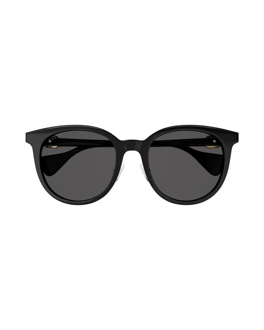 Gucci Black Gg1073Sk 001 Sunglasses Acetate Round Normal