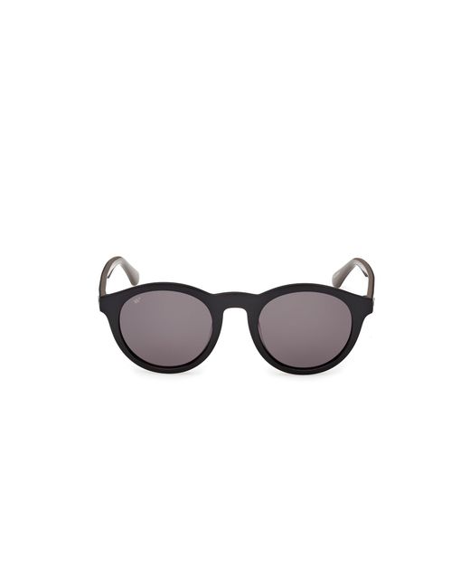 Web Black We0398 05A Sunglasses Acetate Smoke Round Normal for men