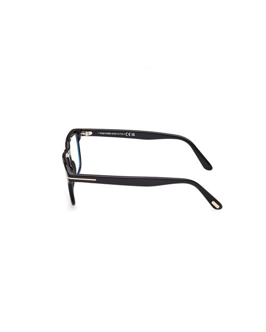 Tom Ford Black Ft6080-B 052 Optical Frames Acetate Squared Normal for men