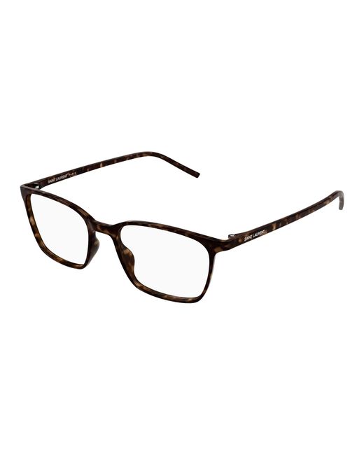 Saint Laurent Black Sl 885 002 Optical Frames Bio-Injected Transparent Squared