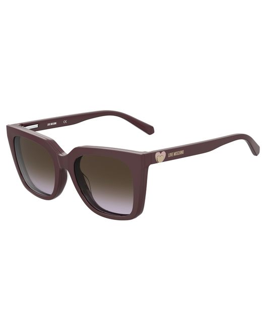 Moschino Black Mol055/Cs 0T7/Qr Sunglasses Plastic Squared Normal Shaded