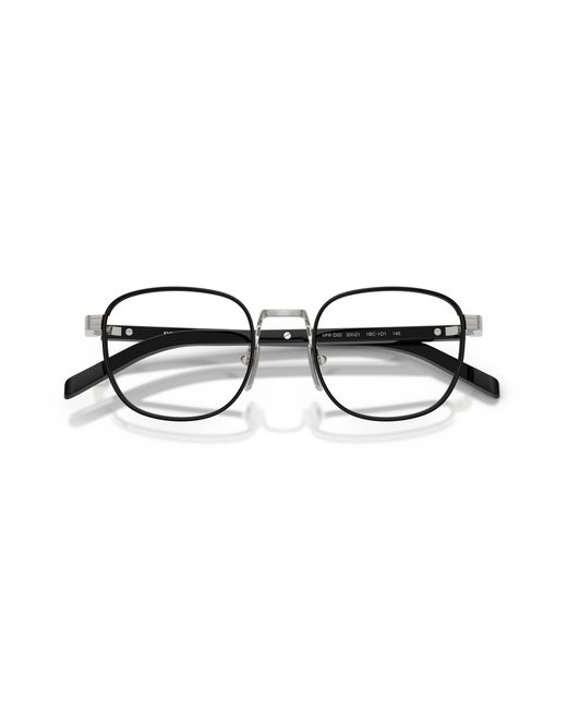 Prada Black Pr D50V 1Bc1O1 Optical Frames Metal Transparent Pantos Normal for men