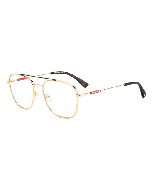 DSquared² Black D2 0047 Rhl Optical Frames Steel Squared for men