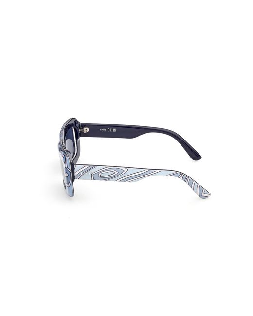 Emilio Pucci Black Ep0253 99V Sunglasses Acetate Squared Normal