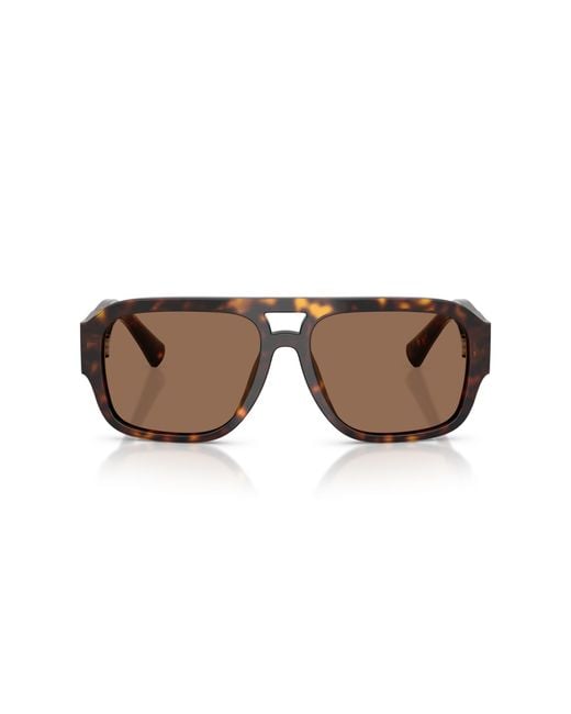 Dolce & Gabbana Black Dg4506 502/73 Sunglasses Acetate Pilot Normal for men