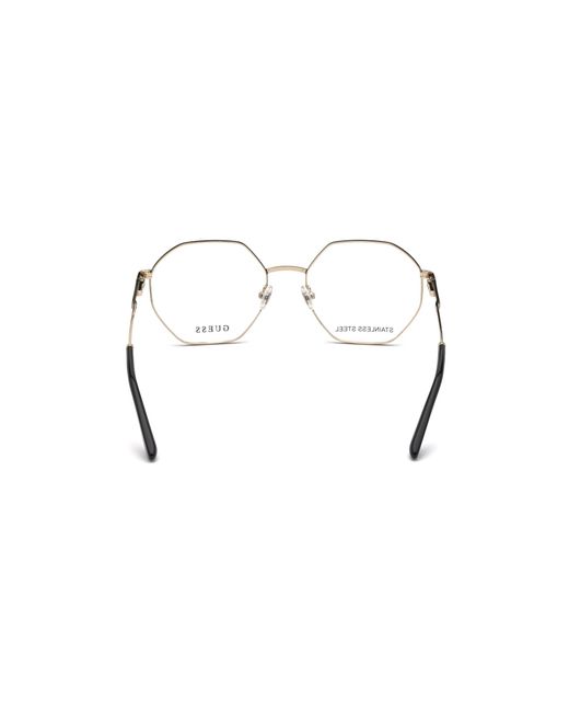 Guess Black Gu2849 032 Optical Frames Metal Geometric Normal