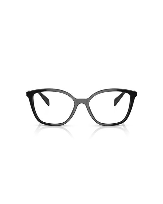 Prada Black Pr 02Zv 1Ab1O1 Optical Frames Acetate Butterfly Normal