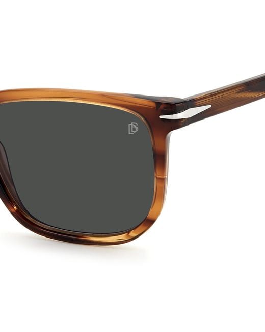 David Beckham Black Db 1076/S Kvi/Ir Sunglasses Acetate Squared for men