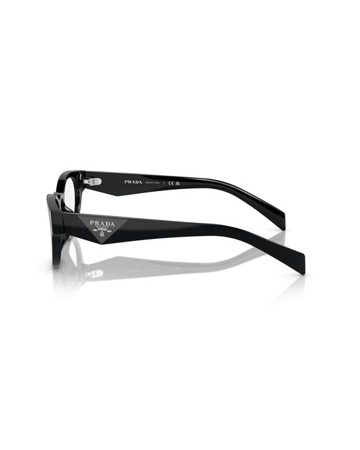 Prada Black Pr A11Vd 16K1O1 Optical Frames Acetate Round Normal