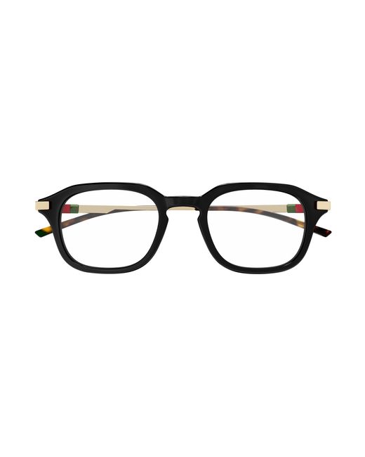 Gucci Black Gg1891O 001 Optical Frames Acetate Transparent Squared for men