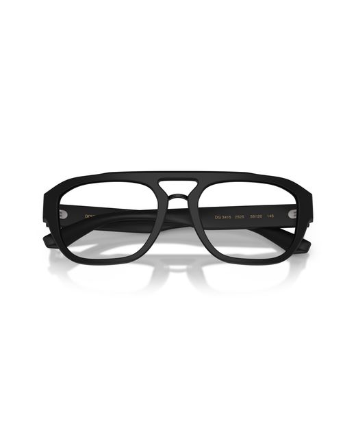 Dolce & Gabbana Black Dg3415 2525 Optical Frames Acetate Pilot Normal for men