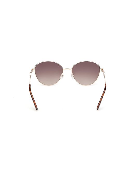 Guess Black Gu00284 32F Sunglasses Metal Round Normal