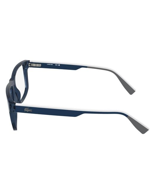 Lacoste Black L4011 001 Optical Frames Bio-Injected Squared Normal for men