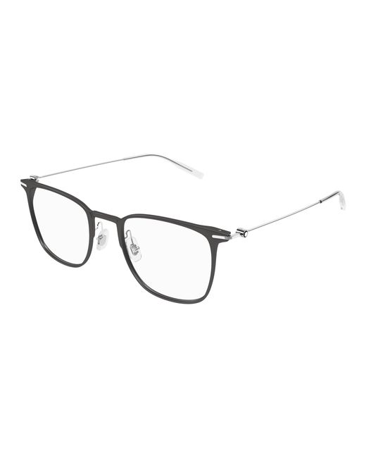 Montblanc Black Mb0356O 010 Optical Frames Transparent Squared for men