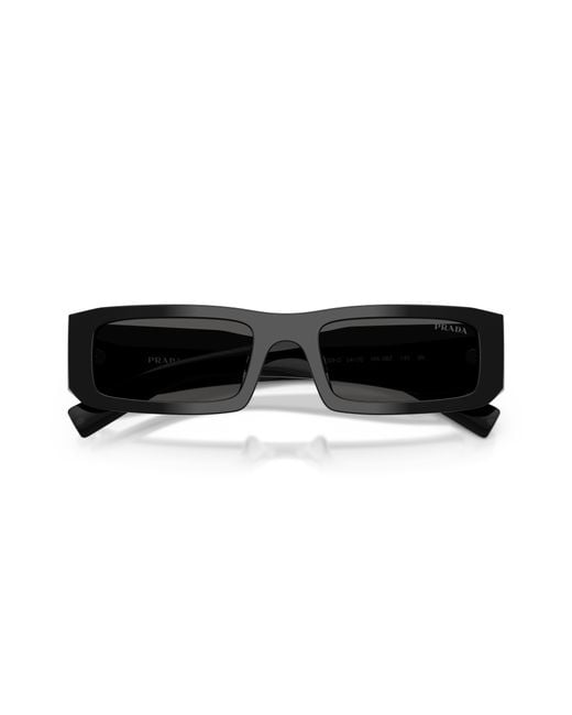 Prada Black Pr D09Sd 16K08Z Sunglasses Acetate Squared Normal for men