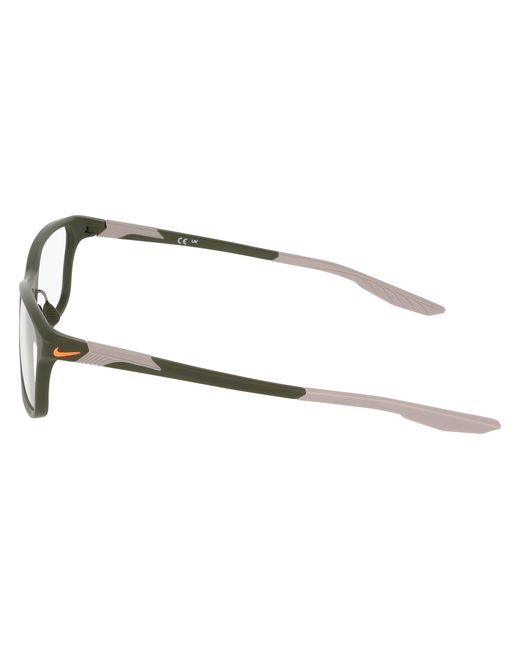 Nike Black 7405 315 Optical Frames Bio-Injected Squared Normal for men