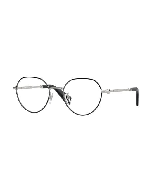 Burberry Black Be1388D 1230 Optical Frames Metal Round Normal for men