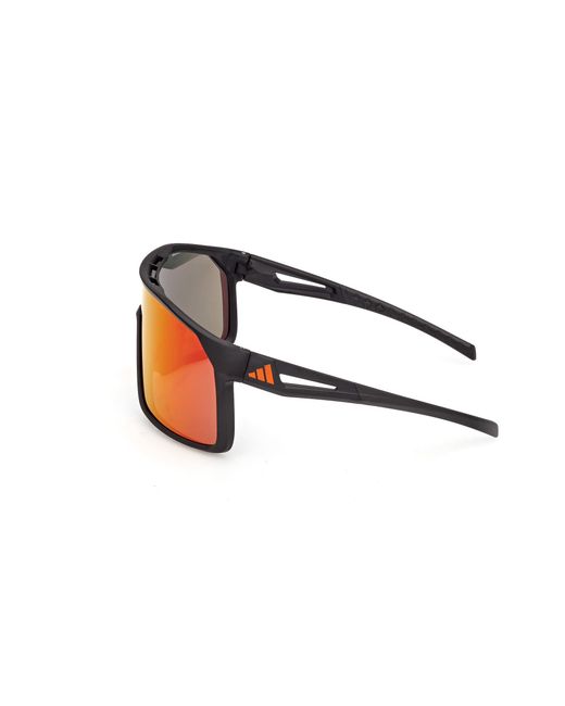 Adidas Originals Black Sp0124 Alkator 02L Sunglasses Injected Roviex Mask Normal for men