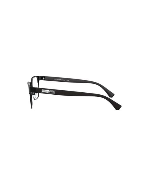 Emporio Armani Black Ea1103 3001 Optical Frames Metal Squared for men