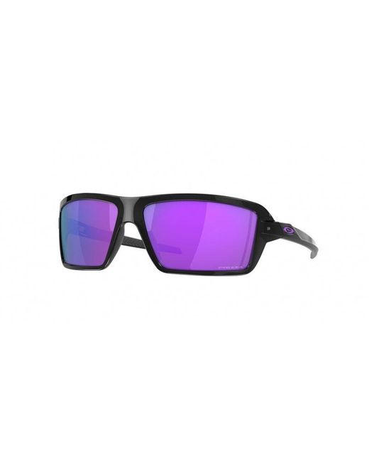 Oakley Purple Oo9129 Cables 912908 Sunglasses Plastic Squared Prizm for men