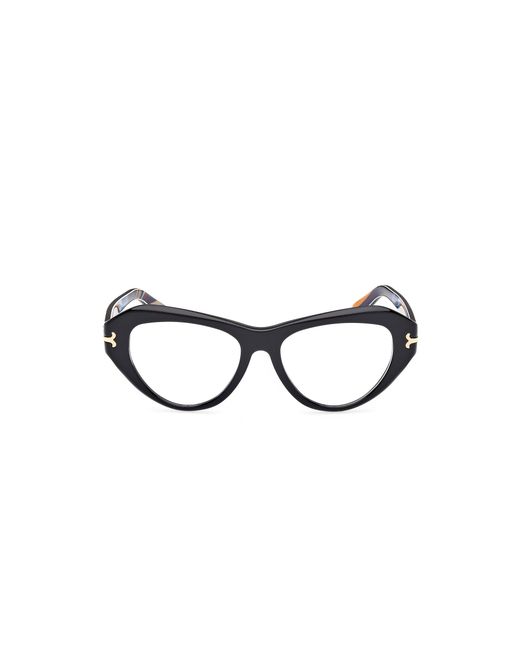 Emilio Pucci Black Ep5263 005 Optical Frames Acetate Cat Eye Normal