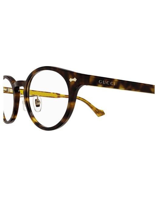 Gucci Black Gg1127Oj 002 Optical Frames Plastic Round for men