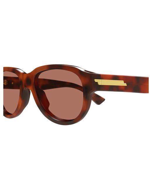 Bottega Veneta Black Bv1410S 002 Sunglasses Acetate Round for men