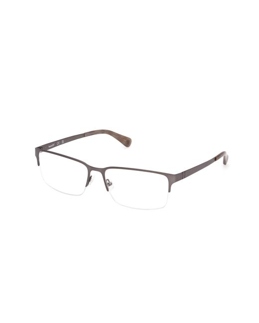 Timberland Black Tb50037 007 Optical Frames Metal Squared Normal for men