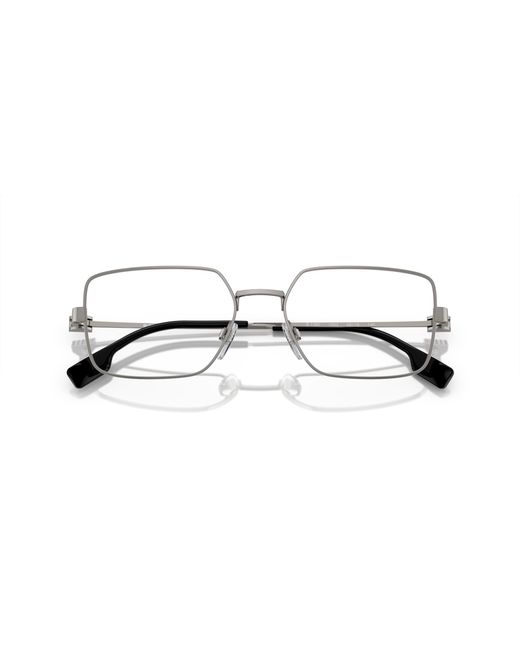 Burberry Black Be1380 1003 Optical Frames Steel Transparent Squared Normal for men