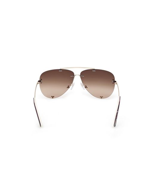 Emilio Pucci Black Ep0236 32F Sunglasses Metal Pilot Normal