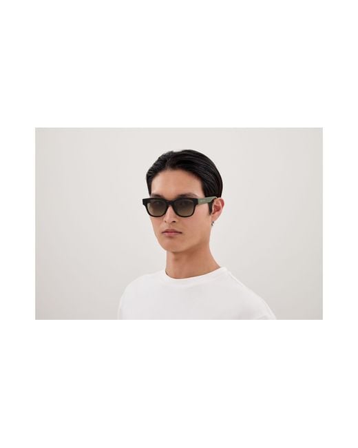 McQueen Green Am0528Sa 004 Sunglasses Acetate Squared
