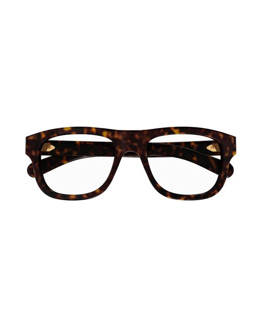 Gucci Black Gg1509O 002 Optical Frames Acetate Transparent Round for men