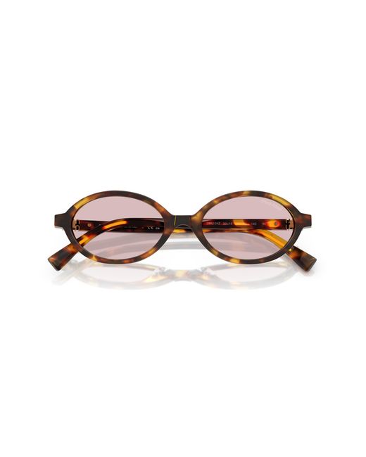 Miu Miu Black Mu 04Zs 14L4I0 Sunglasses Acetate Round Normal