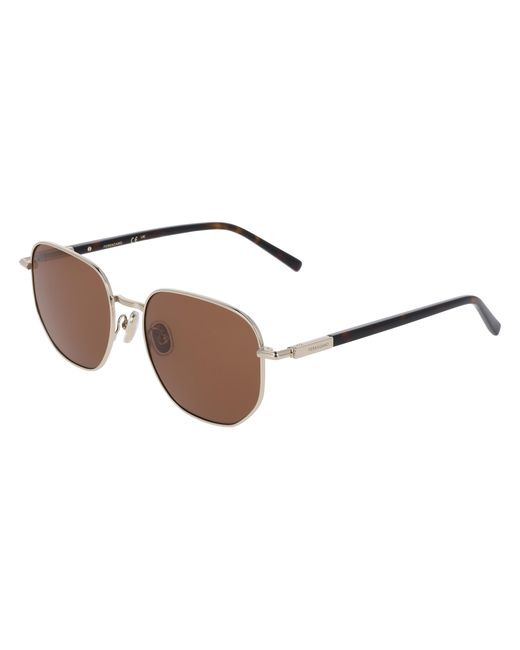 Ferragamo Black Sf328S 745 Sunglasses Metal Squared Normal for men