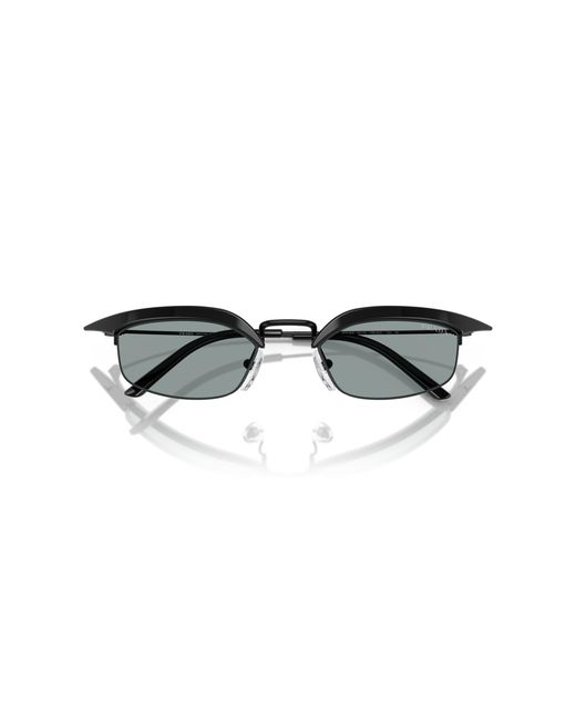 Prada Black Pr B50S 1Ab3C2 Sunglasses Metal Squared Normal