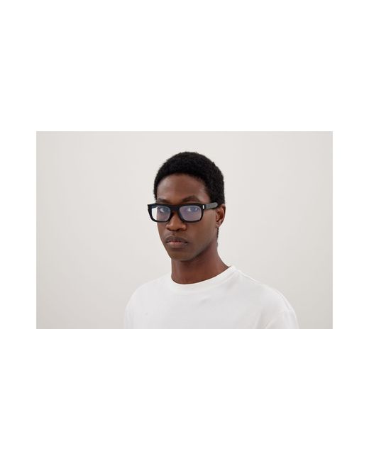 Saint Laurent Black Sl 83 Opt 001 Optical Frames Acetate Transparent Squared